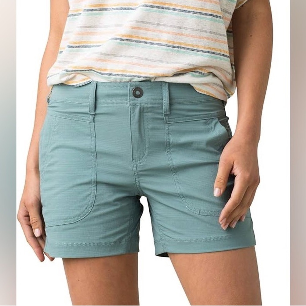 Prana Revenna 5" Hiking Quick Dry Shorts 14 Smoky Blue